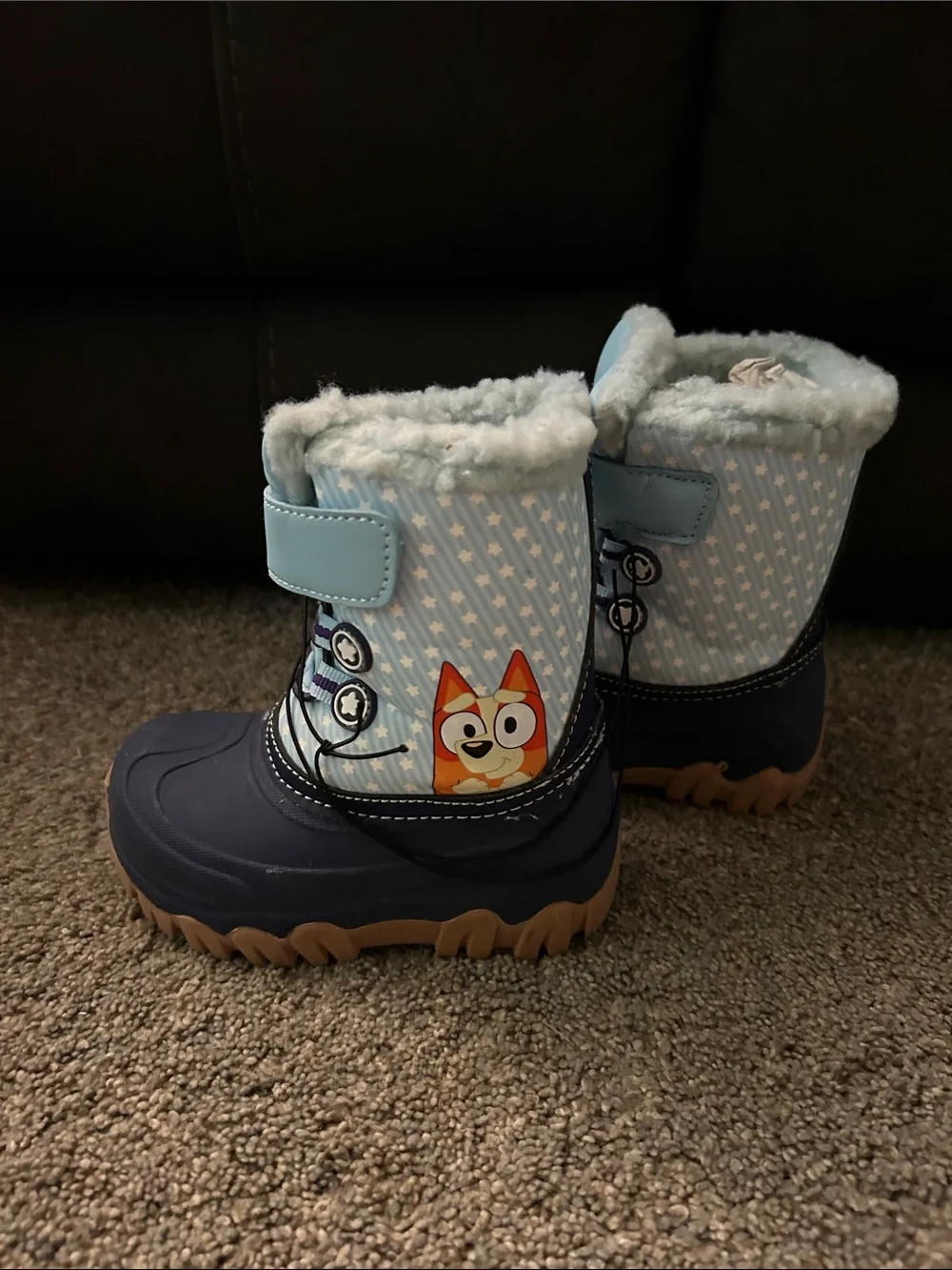 Blueey Kids Winter Boots with fleecy lining. Rated for -20C.